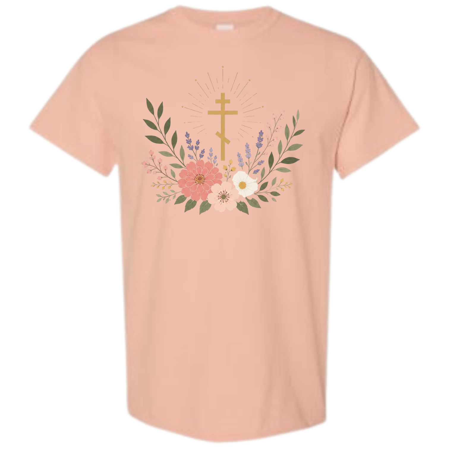 Pink floral Orthodox Tee