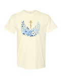 Blue Floral Orthodox Tee