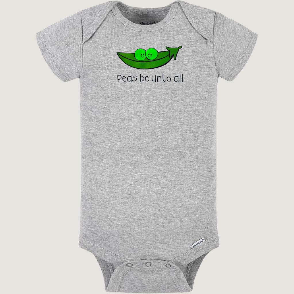 Peas Be Unto All onesie, Orthodox baby onesie