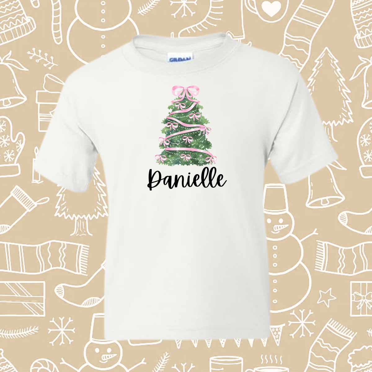 20 OPTIONS! - Youth Personalized Holiday Tee
