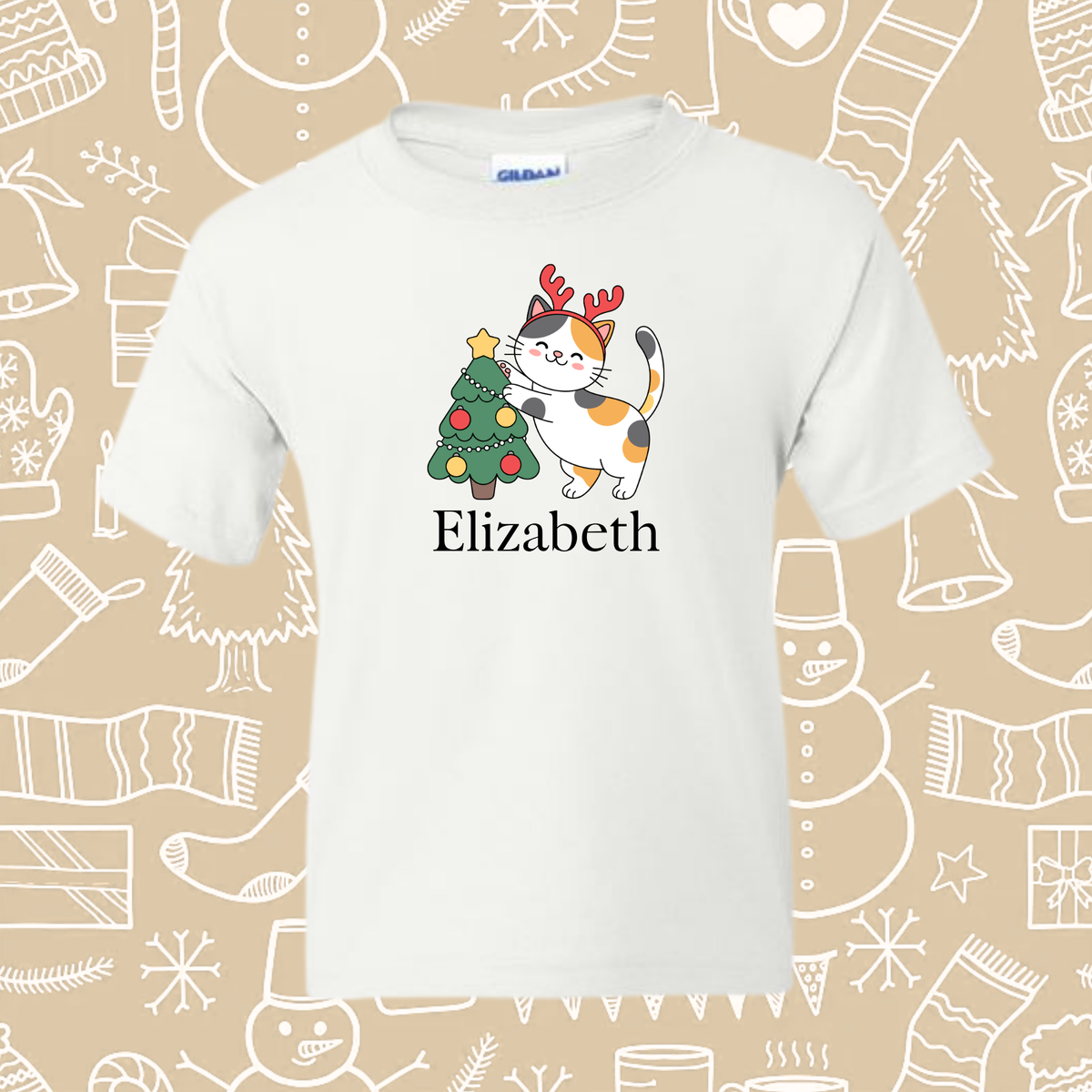 20 OPTIONS! - Youth Personalized Holiday Tee