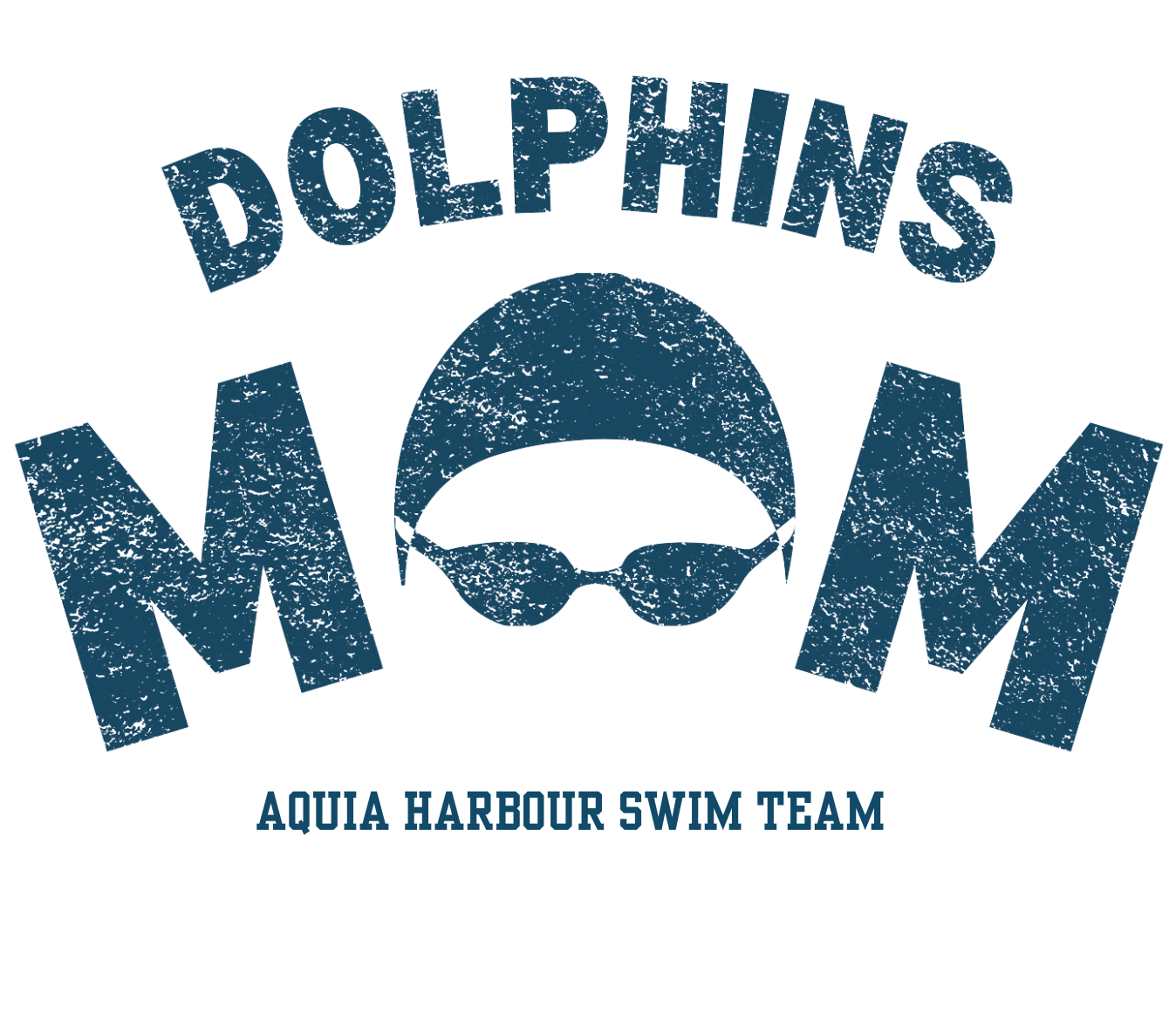 Dolphins Mom Distressed Tee