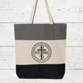 Tricolor Canvas Tote