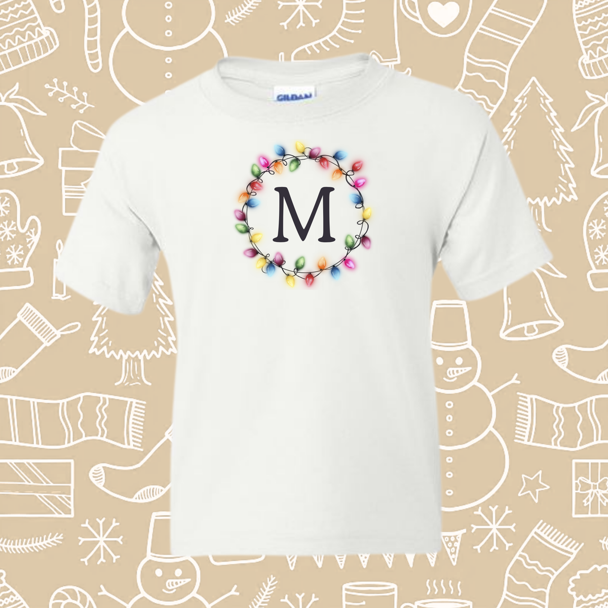 20 OPTIONS! - Youth Personalized Holiday Tee