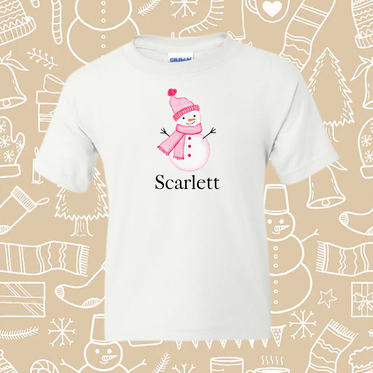 20 OPTIONS! - Youth Personalized Holiday Tee