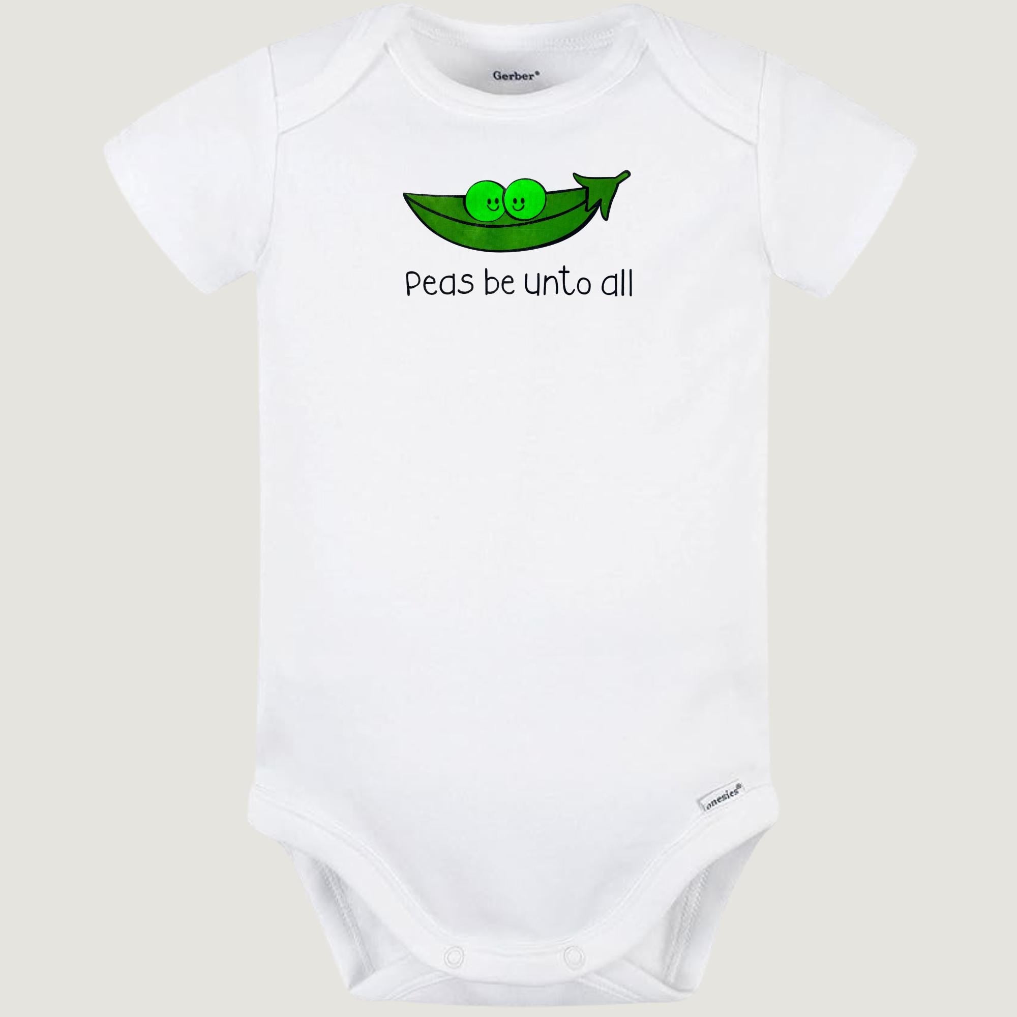 Peas Be Unto All onesie, Orthodox baby onesie