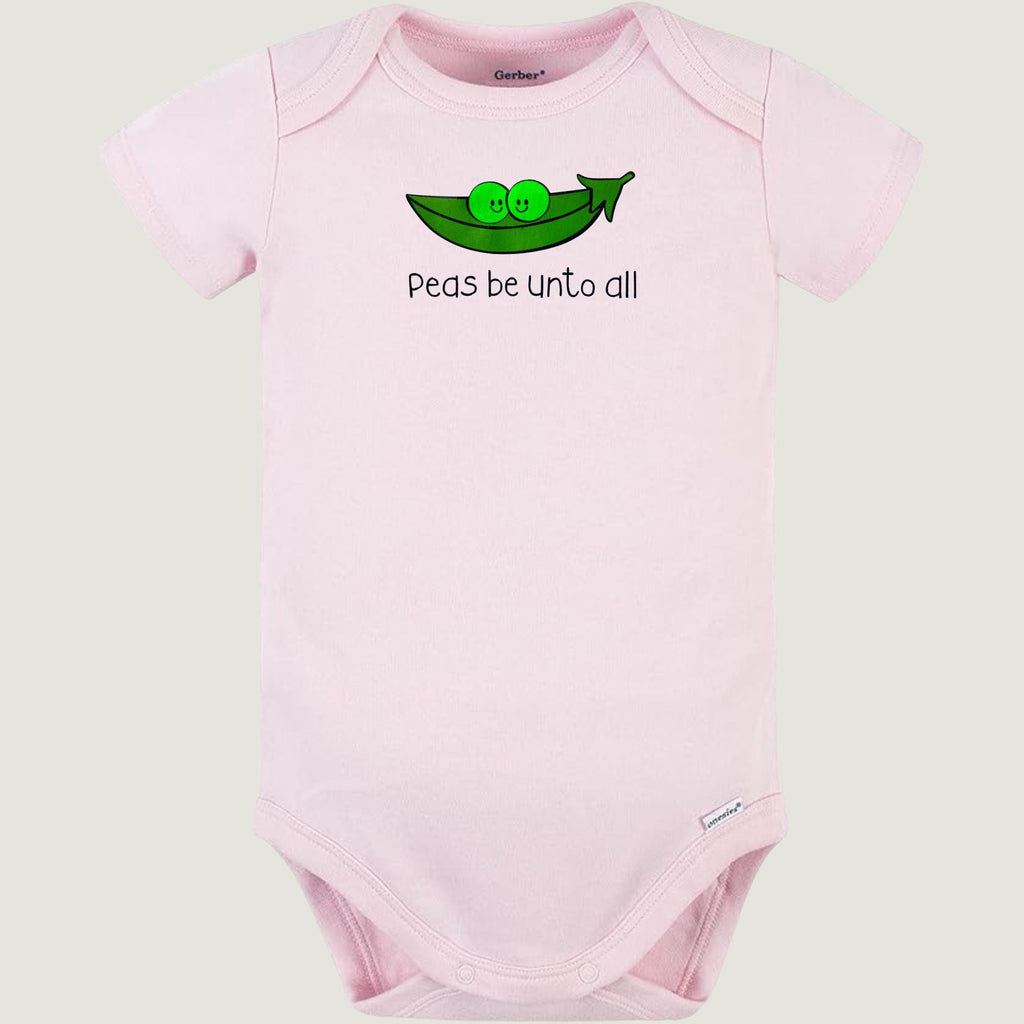 Peas Be Unto All onesie, Orthodox baby onesie