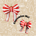 Personalized Bow Ornament