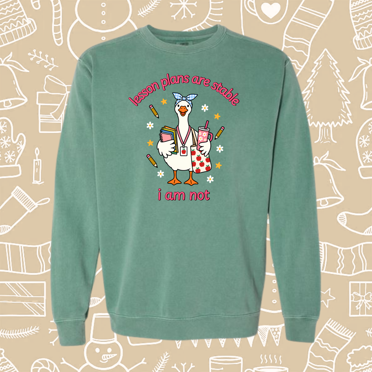 Lesson Plans Are Stable Crewneck Sweatshirt