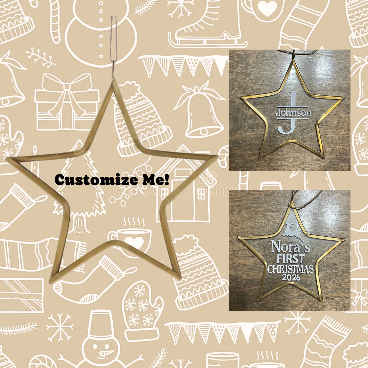 Glass Star Ornament