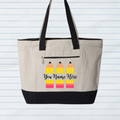 Teacher Pencils Canvas Tote